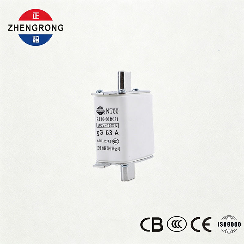 Yüksek Kesme Kapasitesi NT00 63A Sigorta - 500V 120kA Seramik gG Sigorta Bağlantısı