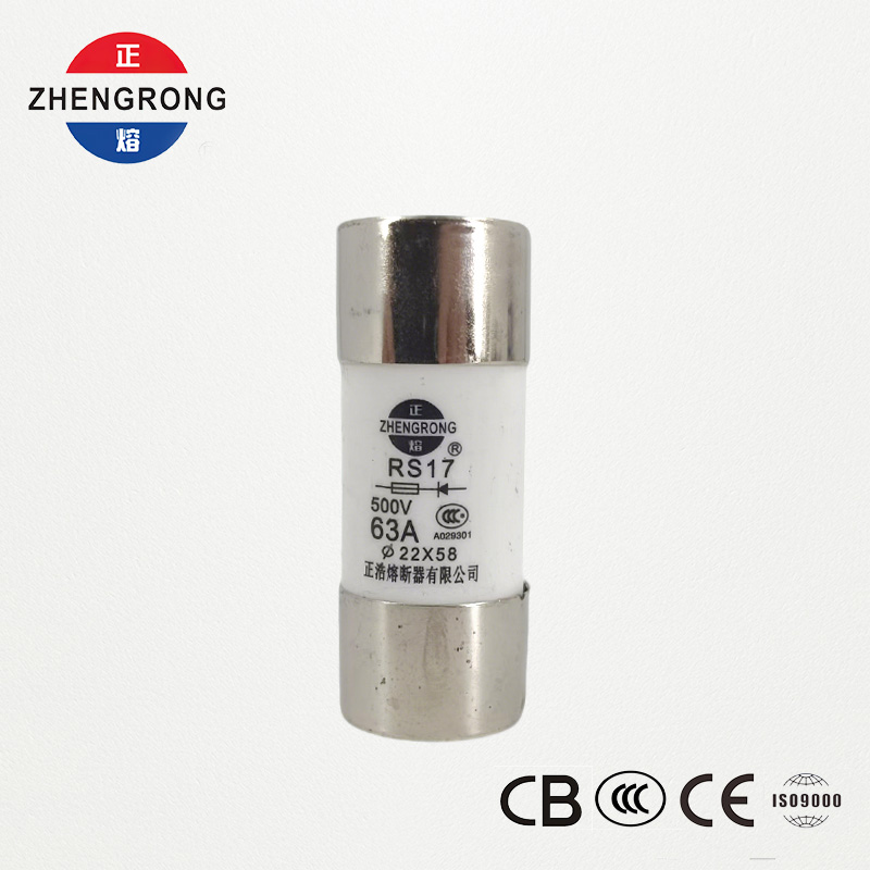 RS17 63A 500V Silindirik Hızlı Etkili Sigorta | 22*58mm | CCC Sertifikalı