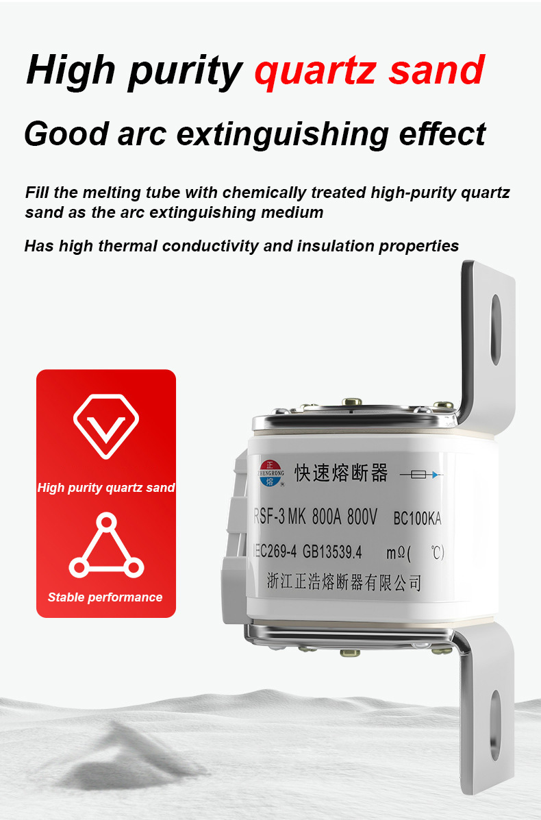 RSF-3MK 800V-800A BC100KA sigorta Bağlantıları
